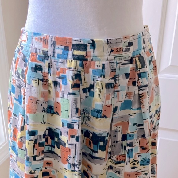 i.e. Petite Pleated Skirt Multicolor Size 4P - Picture 3 of 12